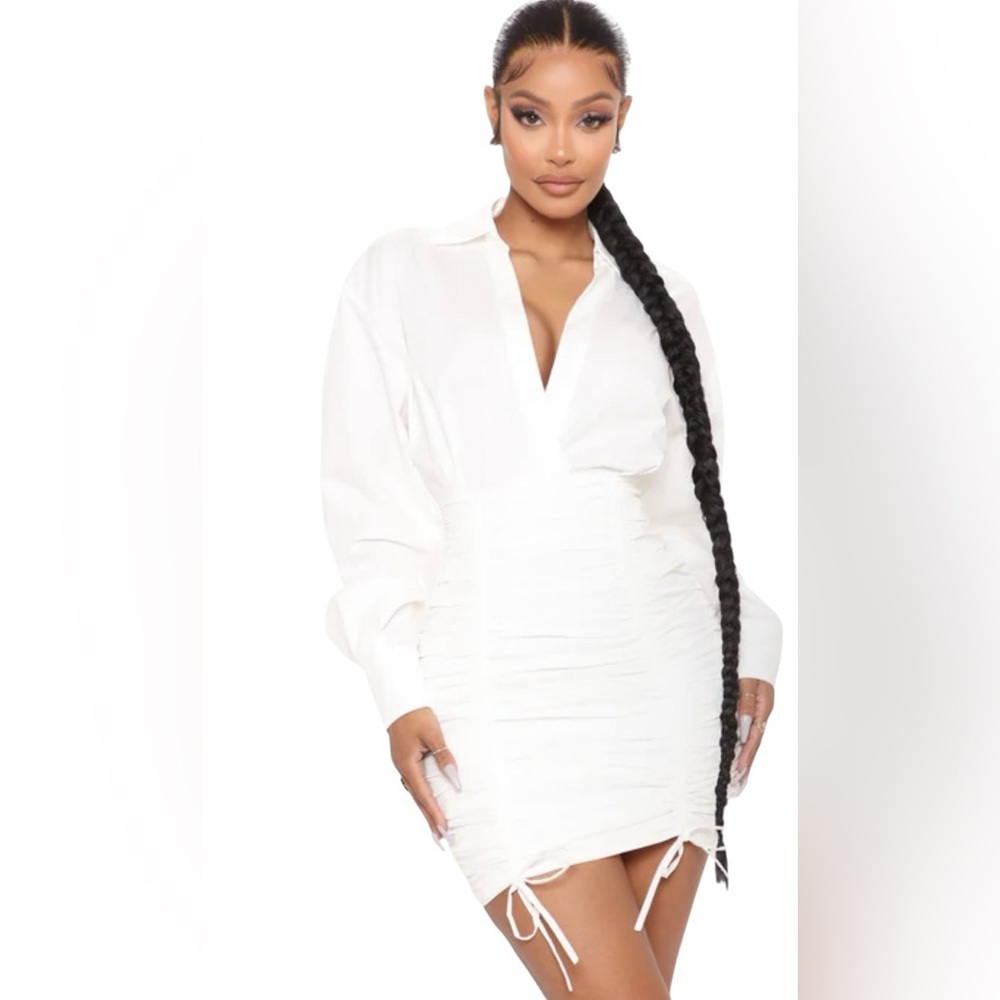 Fashion Nova White Mini Dress